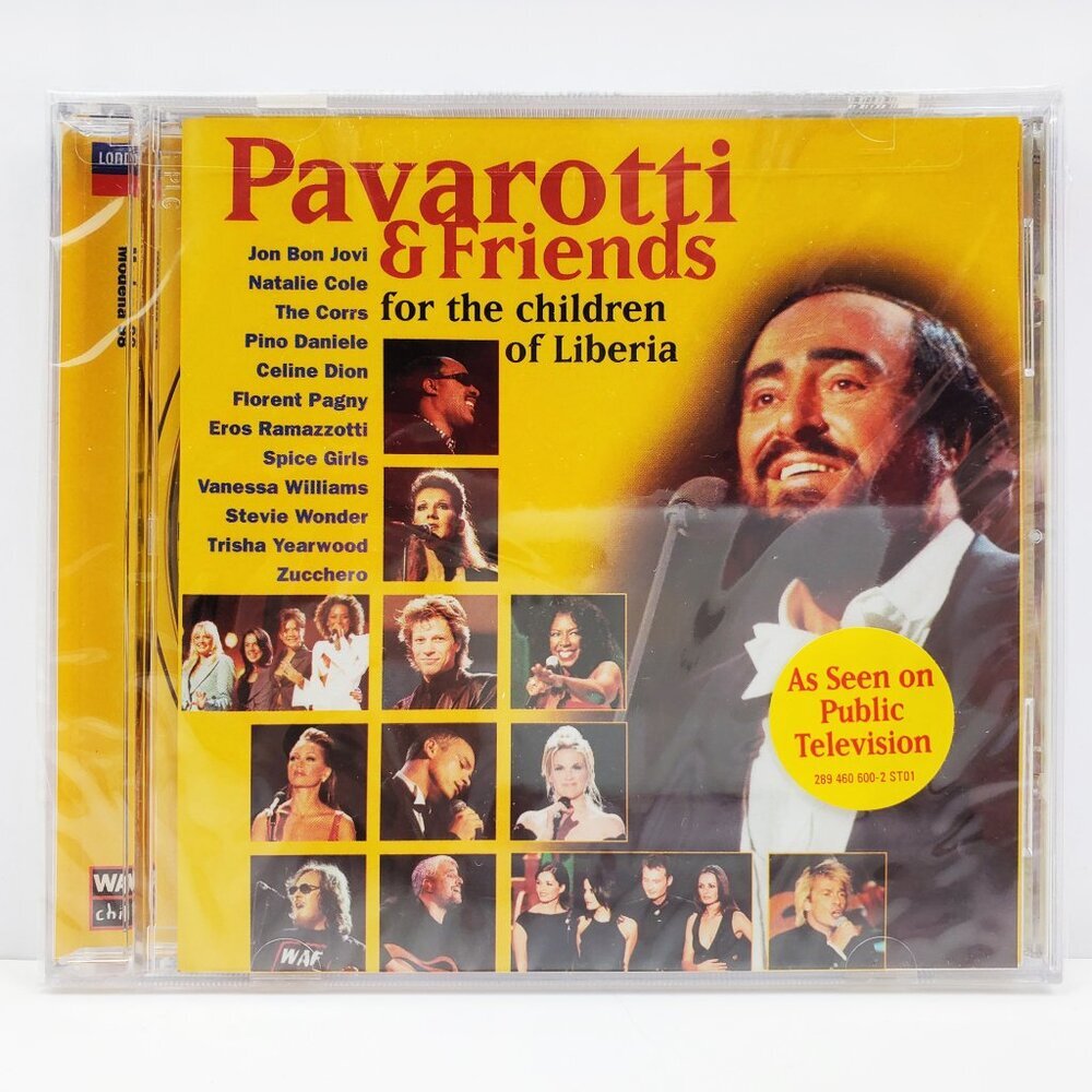 Pavarotti & Friends CD 1998 Stevie Wonder Spice Girls Benefit Concert Sealed